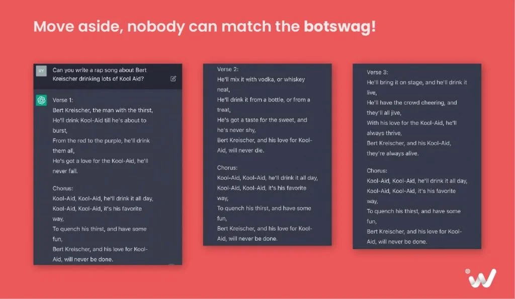 AI wrote the song, chatgpt as lyricist,